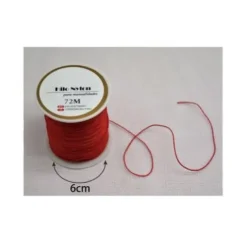 Hilo De Jade 0.8MM Rojo 72M