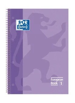 Hiper – Cuaderno Oxford A4 con tapa dura | Cuaderno de notas para oficina o colegio | 80H 90G