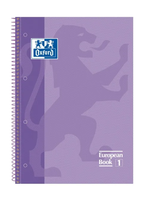 Hiper – Cuaderno Oxford A4 con tapa dura | Cuaderno de notas para oficina o colegio | 80H 90G