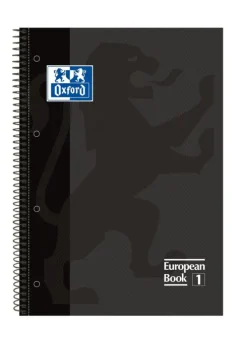 Hiper – Cuaderno Oxford A4 con tapa dura | Cuaderno de notas para oficina o colegio | 80H 90G