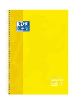 Hiper – Cuaderno Oxford A4 con tapa dura | Cuaderno de notas para oficina o colegio | 80H 90G