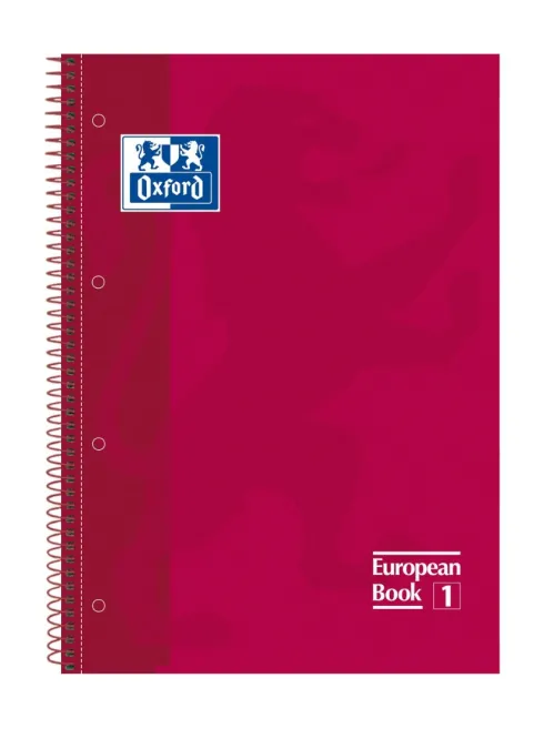 Hiper – Cuaderno Oxford A4 con tapa dura | Cuaderno de notas para oficina o colegio | 80H 90G