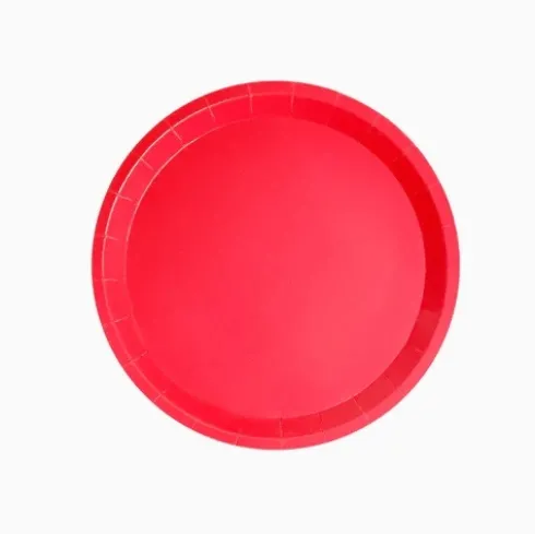 Hiper – Platos llanos de color biodegradable | Hechos de cartón Ø20,5cm