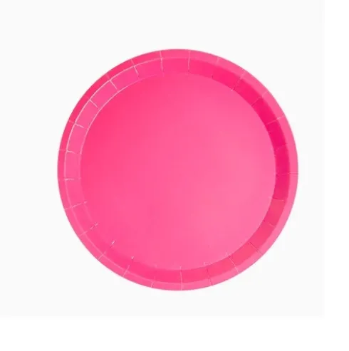 Hiper – Platos llanos de color biodegradable | Hechos de cartón Ø20,5cm