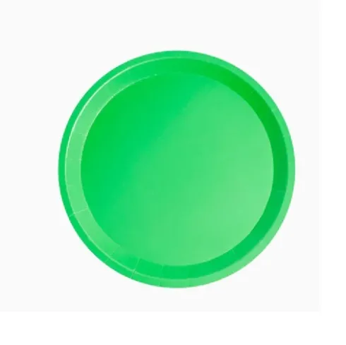 Hiper – Platos postre de color biodegradable | Hechos de cartón Ø17cm
