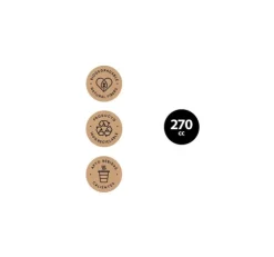 Hiper – Vasos Cartón biodegradable y reciclable 270cc