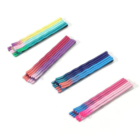 Horquillas Para Cabello Onduladas Multicolor 5cm 24pcs