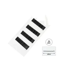 Horquillas Para Cabello Onduladas Negro 6cm 24pcs
