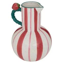Jarrón Fruity Cerámica Rayada 25cm