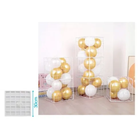 Jaula de Alambre Para Globos Blanco