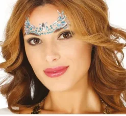 Joyas Faciales Adhesivas Azuladas