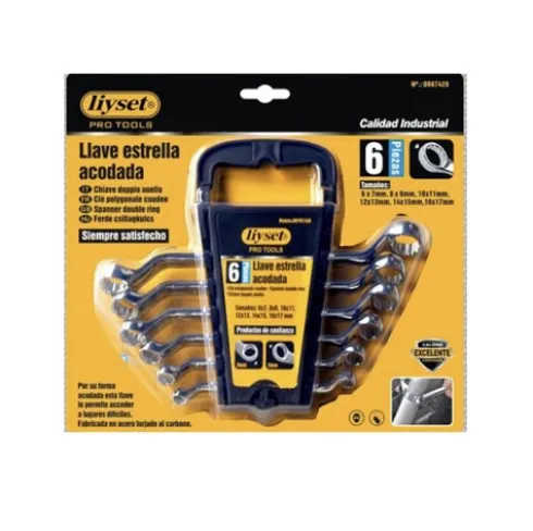 Juego de Llaves Estrella Acodada 6pcs