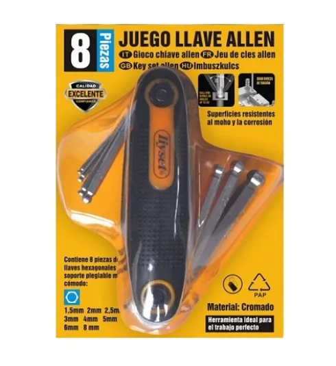Juego Llave Allen 8PCS