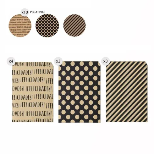 Juego 10 Sobres Regalo 13X16 Craft