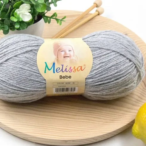Lana Bebé Gris 16