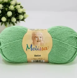 Lana Bebé Verde Menta 21