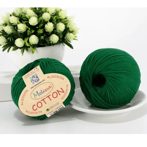 Lana Cotton Verde Esmeralda 319