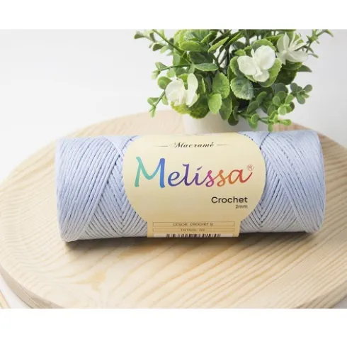 Lana Crochet Azul Pastel 12