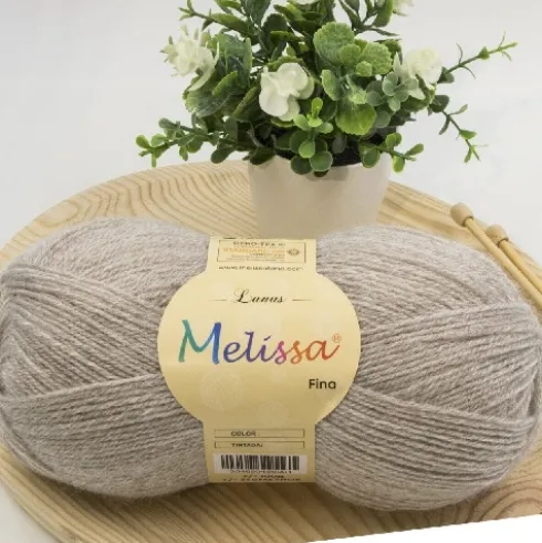 Lana Finas Beige Melange 68