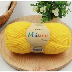 Lana Gruesa Amarillo Limón 9