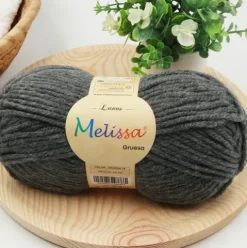 Lana Gruesa Gris Melange 39