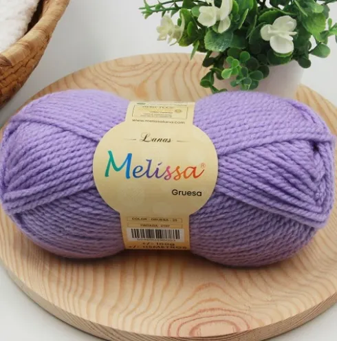 Lana Gruesa Violeta Pastel 25