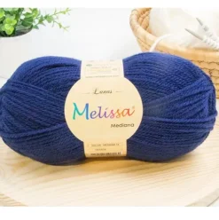 Lana Mediana Azul Marino 18