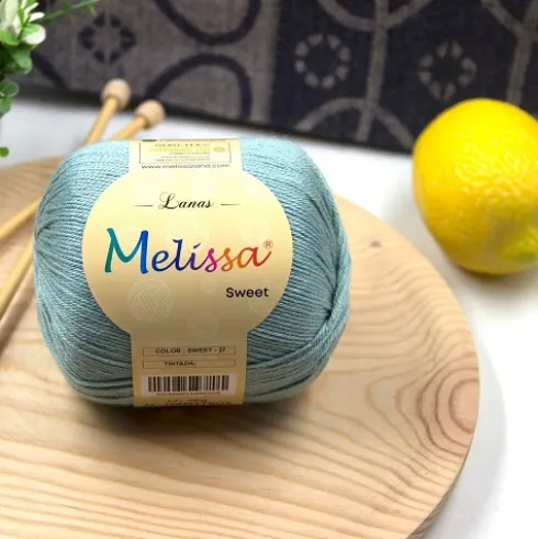 Lana Sweet Verde Azul 27