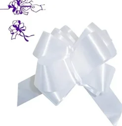 Lazo Automático Cinta Blanco 30MM
