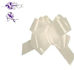 Lazo Automático Cinta Crema 30MM