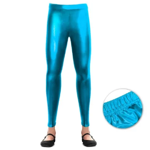 Legging Metalizado Azul Infantil