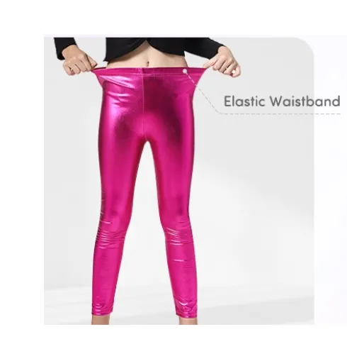 Legging Metalizado Azul Infantil