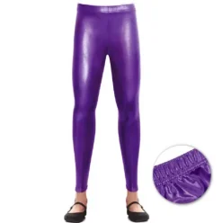 Legging Metalizado Lila Infantil