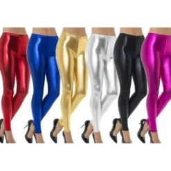 Legging Metalizado Oro Adulto