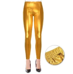 Legging Metalizado Oro Adulto