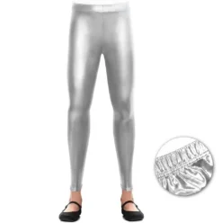 Legging Metalizado Plata Infantil