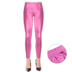 Legging Metalizado Rosa Adulto