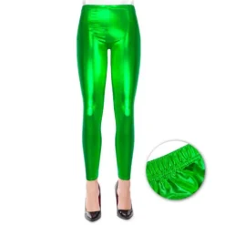 Legging Metalizado Verde Adulto