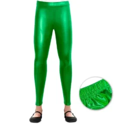 Legging Metalizado Verde Infantil