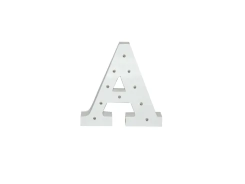 Letra Madera Blanca C/Leds – A