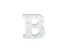 Letra Madera Blanca C/Leds – B