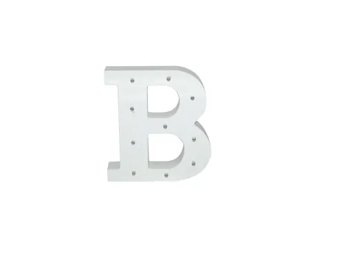 Letra Madera Blanca C/Leds – B