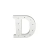 Letra Madera Blanca C/Leds – D