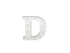 Letra Madera Blanca C/Leds – D
