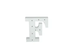 Letra Madera Blanca C/Leds – F