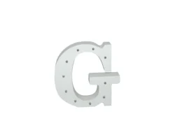 Letra Madera Blanca C/Leds – G