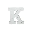 Letra Madera Blanca C/Leds – K