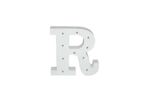 Letra Madera Blanca C/Leds – R