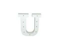 Letra Madera Blanca C/Leds – U