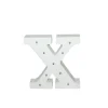Letra Madera Blanca C/Leds – X